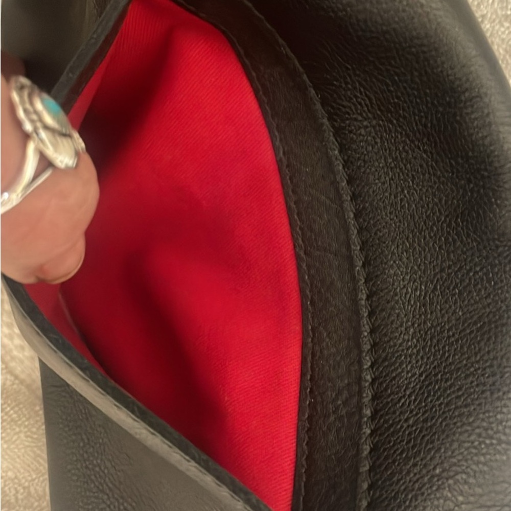 Hammitt Black Leather Logo Clutch - Picture 4 of 6